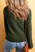 Lightweight Ribbed Knit Button Front V Neck Cardigan